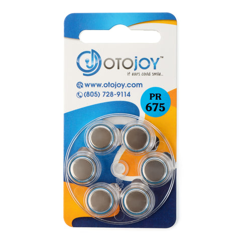Otojoy Hearing Aid Batteries - 1 Pack (6 batteries)